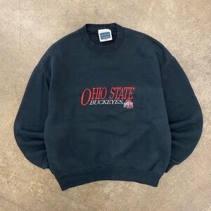 Vintage Ohio State Buckeyes 90s College Sweatshirt Crewneck Embroidery Large